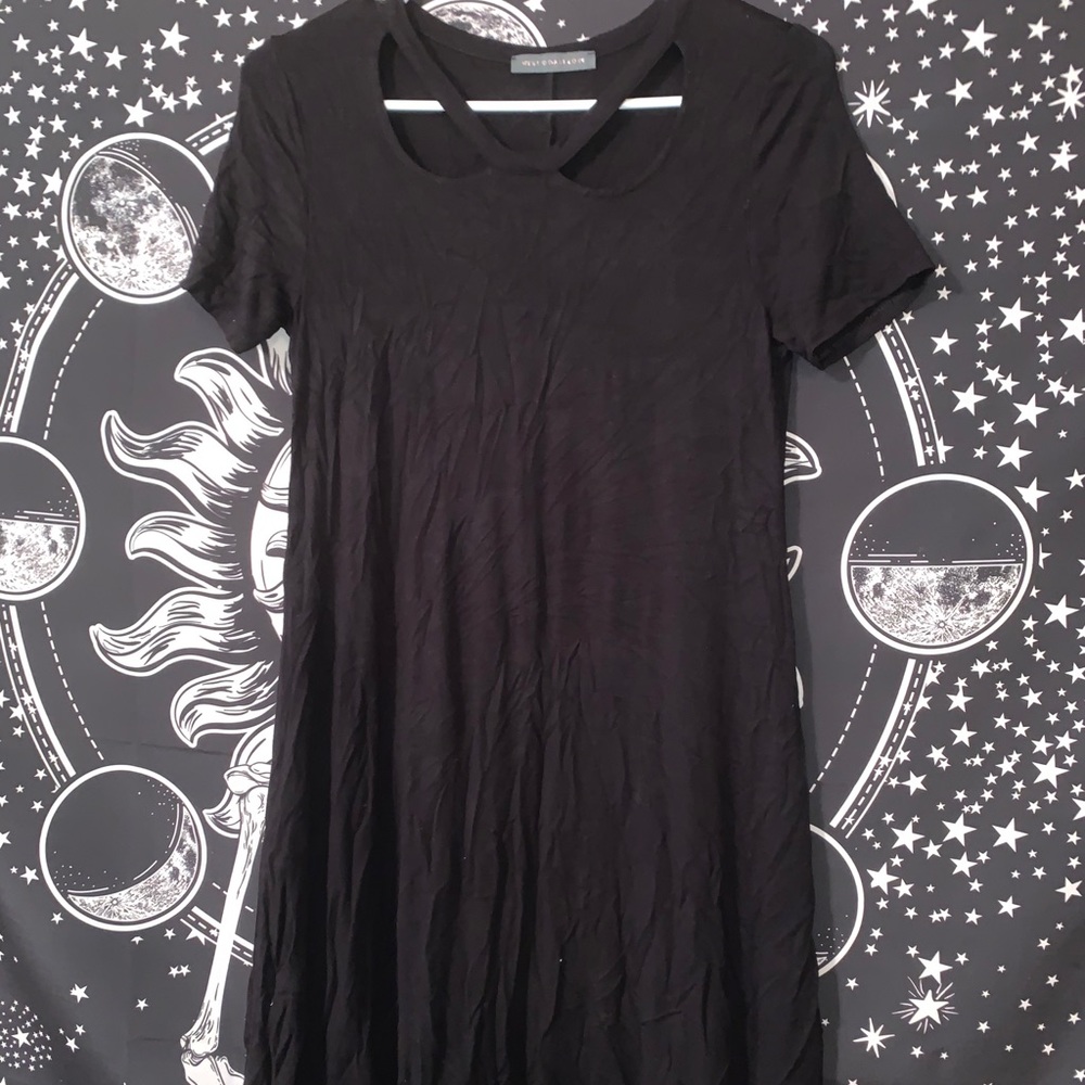Black T-shirt dress